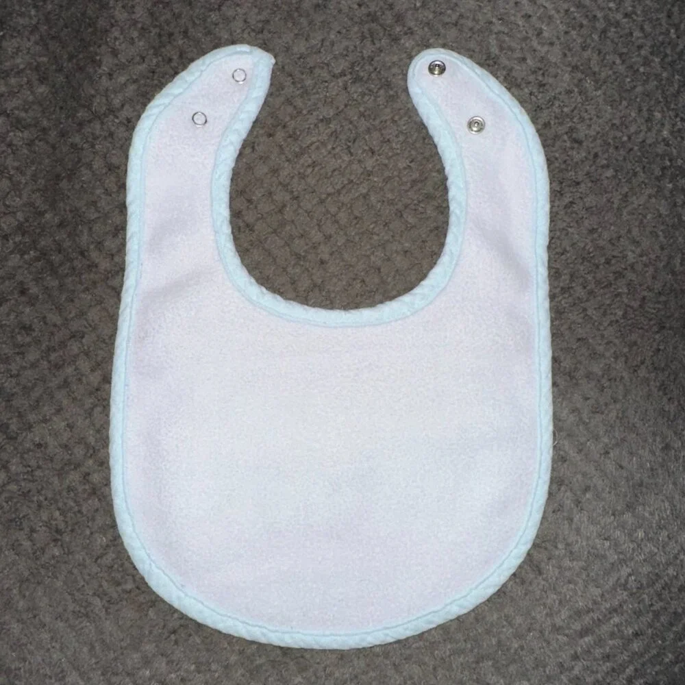 NEW Handcrafted Hugs and Kisses Baby Bib